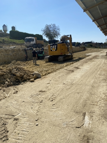Terrassement puis soutènement 