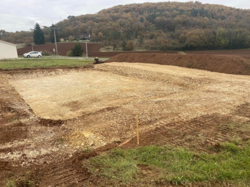 Terrassement d'une maison individuelle